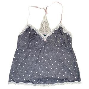 Grey and White Polka Dot Lounge Set - Women's Size XL